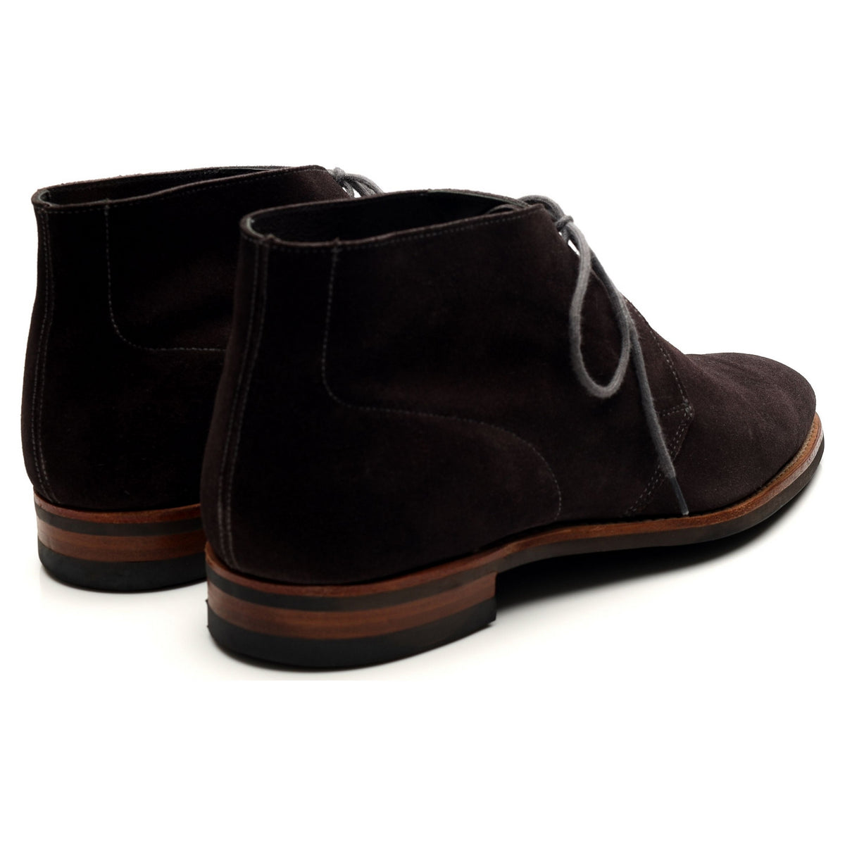 &#39;Hartland&#39; Dark Grey Suede Chukka Boots UK 7.5 E