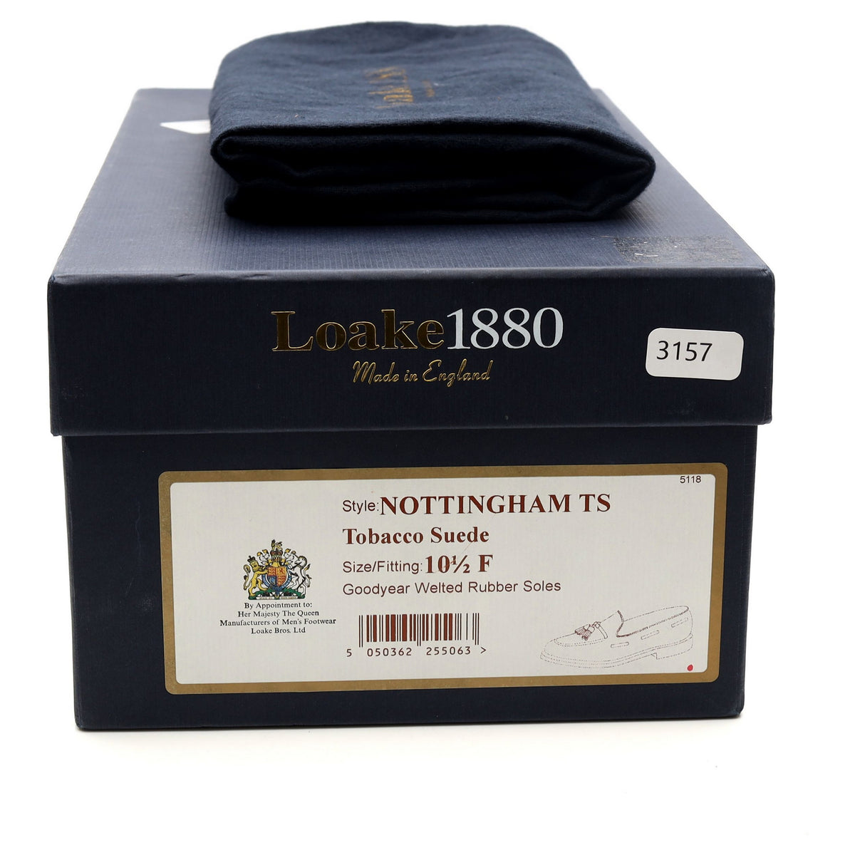 1880 &#39;Nottingham&#39; Brown Suede Tassel Loafers UK 10.5 F