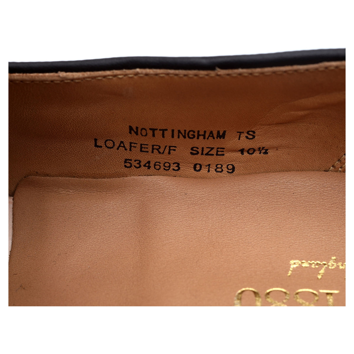 1880 &#39;Nottingham&#39; Brown Suede Tassel Loafers UK 10.5 F