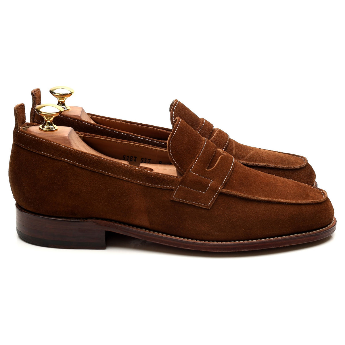 &#39;James&#39; Snuff Brown Suede Loafers UK 8 E