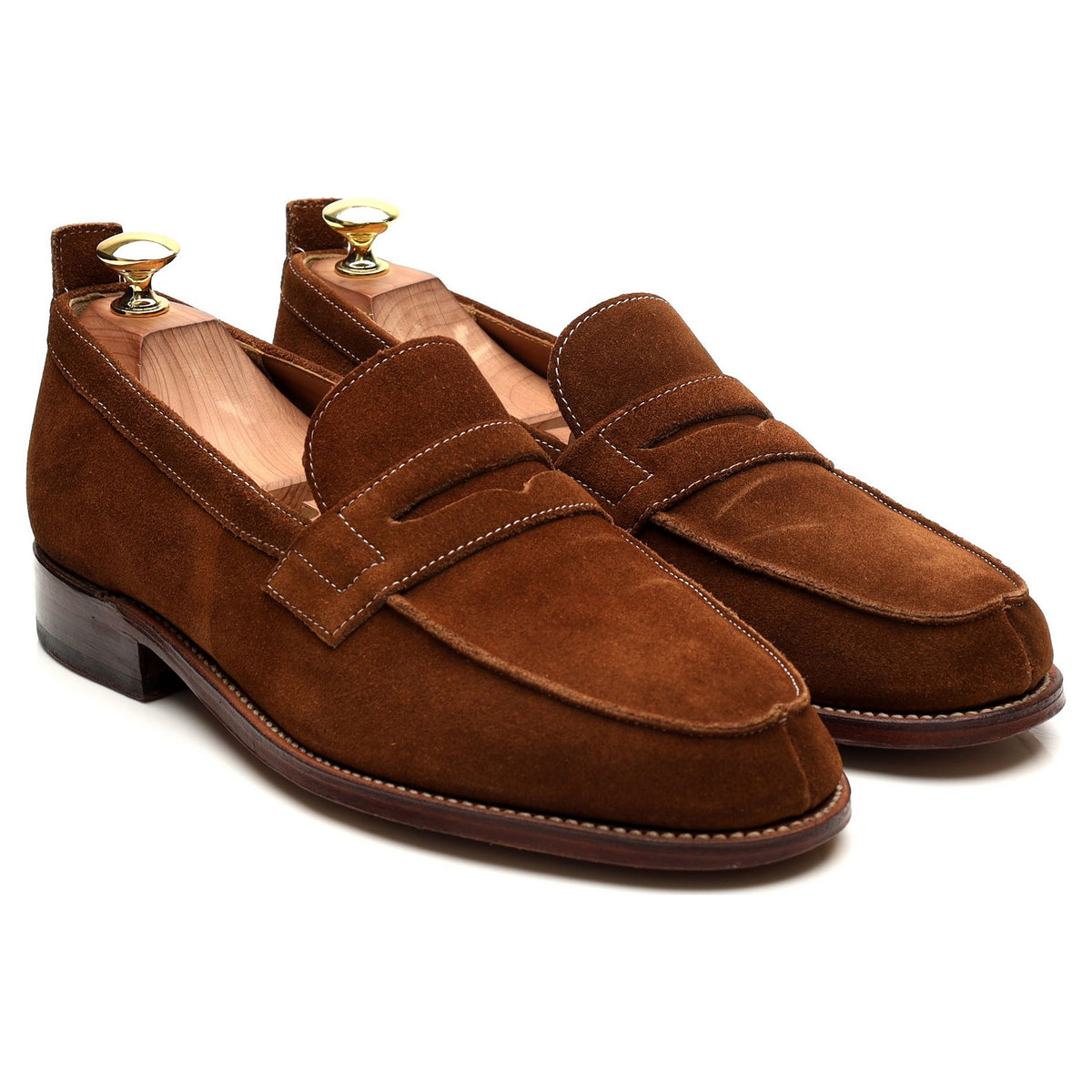 &#39;James&#39; Snuff Brown Suede Loafers UK 8 E