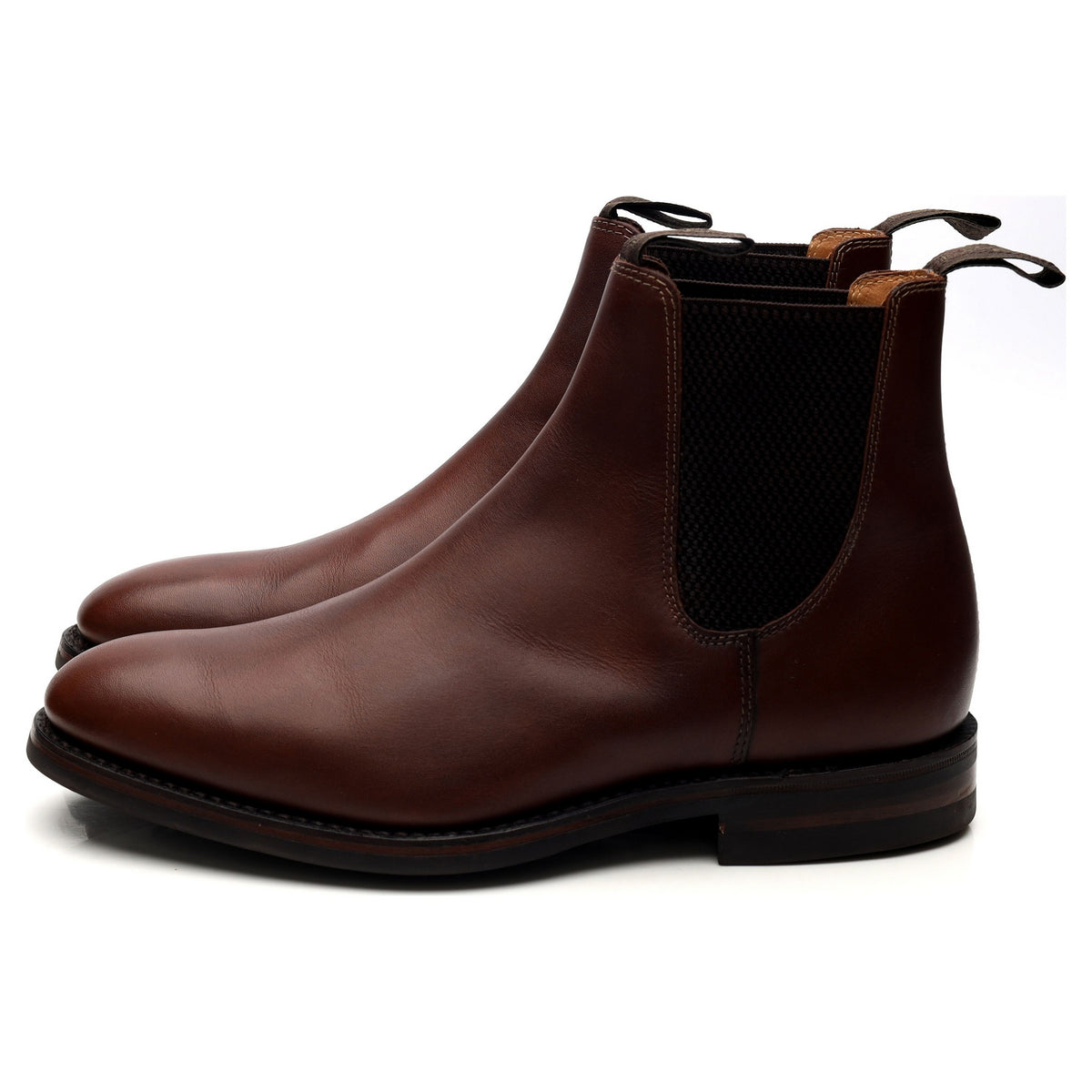 1880 &#39;Chatsworth&#39; Brown Leather Chelsea Boots UK 6 G