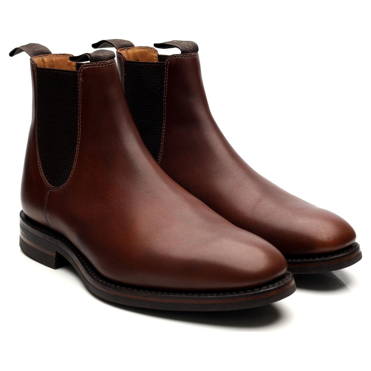 1880 &#39;Chatsworth&#39; Brown Leather Chelsea Boots UK 6 G