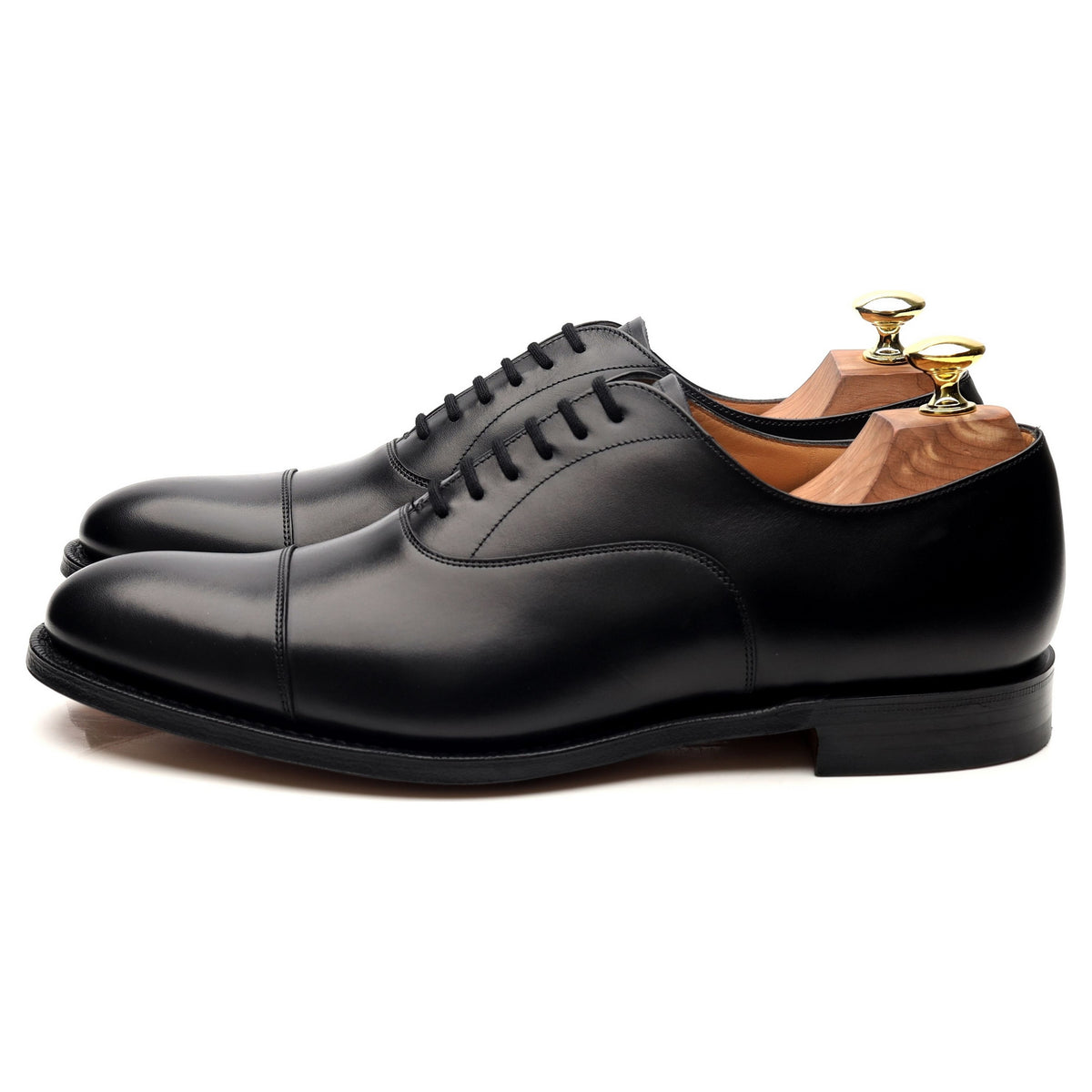 &#39;Dubai&#39; Black Leather Oxford UK 7 F