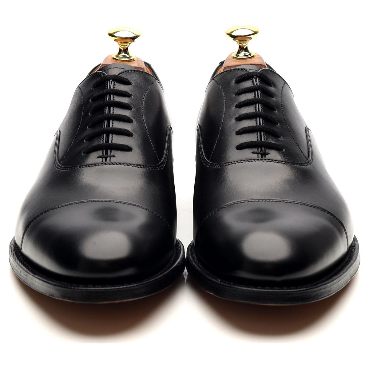 &#39;Dubai&#39; Black Leather Oxford UK 7 F