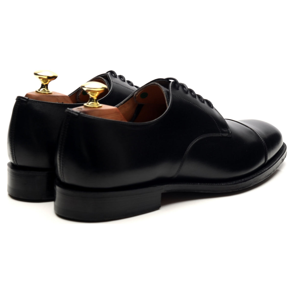 &#39;Cartmel&#39; Black Leather Derby UK 7 H