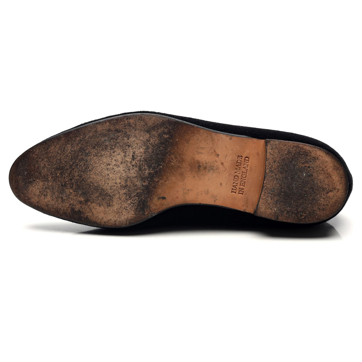 &#39;Albert&#39; Black Velvet Slippers UK 9