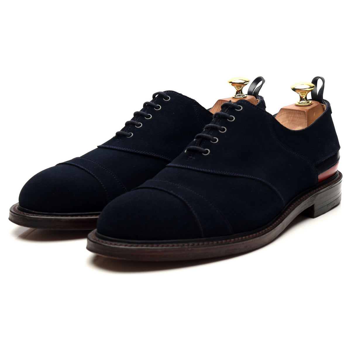 Brooks Brothers Navy Blue Suede Oxford UK 8.5 US 9.5