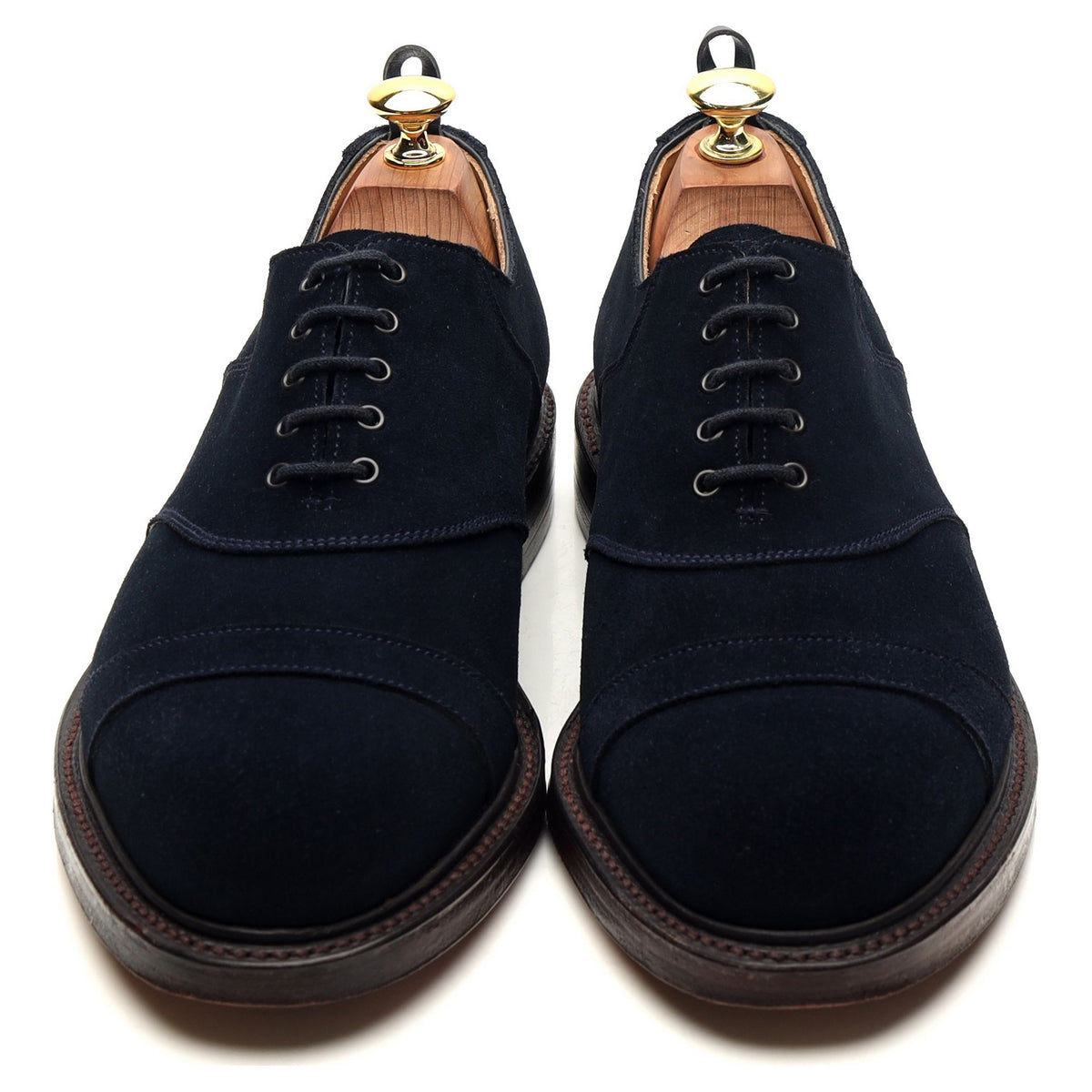 Brooks Brothers Navy Blue Suede Oxford UK 8.5 US 9.5