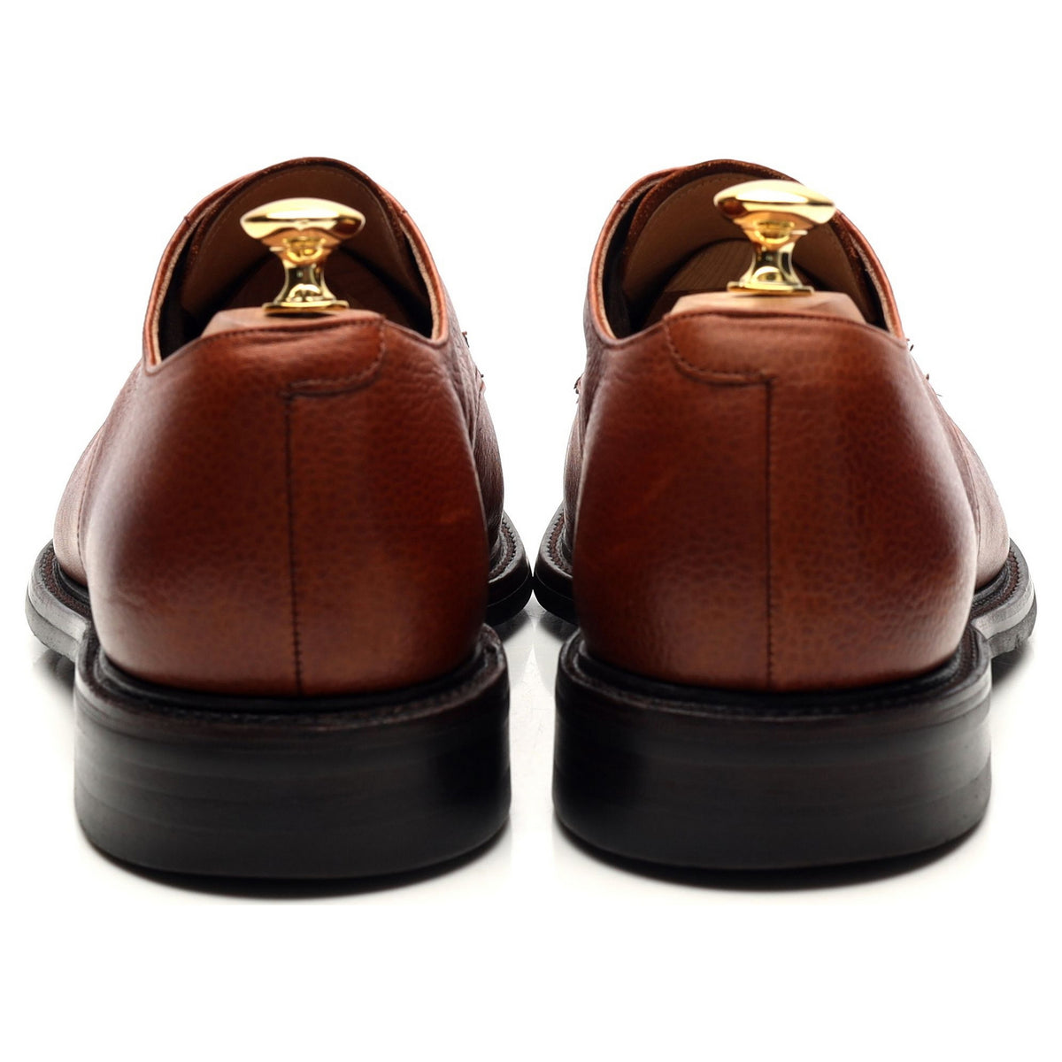 &#39;Epsom&#39; Tan Brown Leather Derby UK 10.5 G