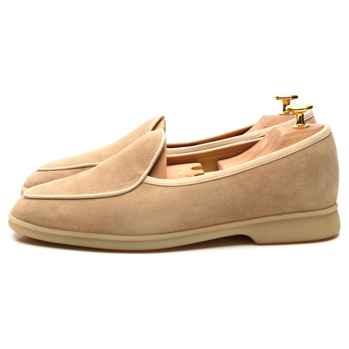 Women&#39;s &#39;Sagan Stride&#39; Beige Suede Slip On Loafers UK 5 / UK 5.5