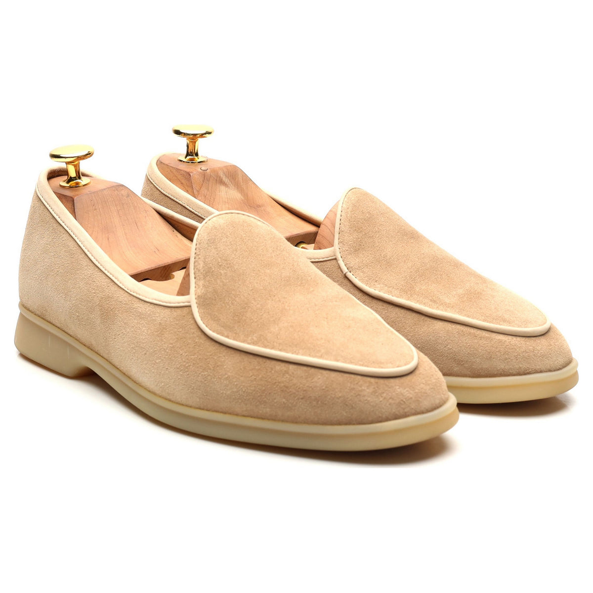 Women&#39;s &#39;Sagan Stride&#39; Beige Suede Slip On Loafers UK 5 / UK 5.5