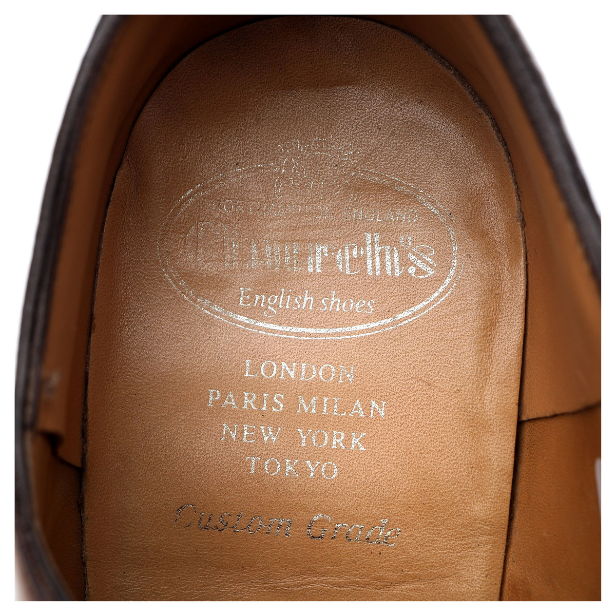 &#39;Shannon&#39; Tan Brown Leather Derby UK 8 G