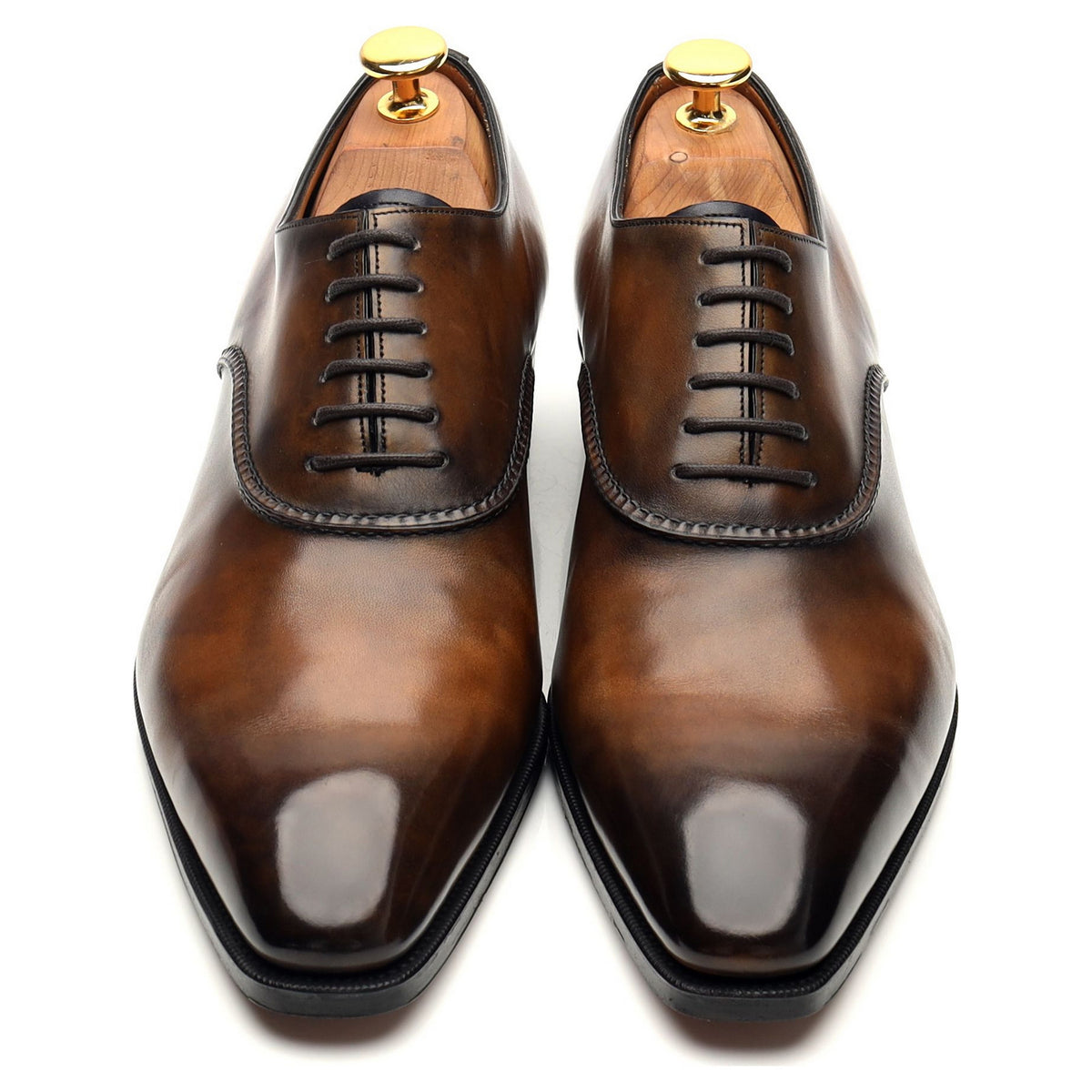 Deco &#39;Wren&#39; Criolla Brown Patina Leather Oxford UK 6.5 F