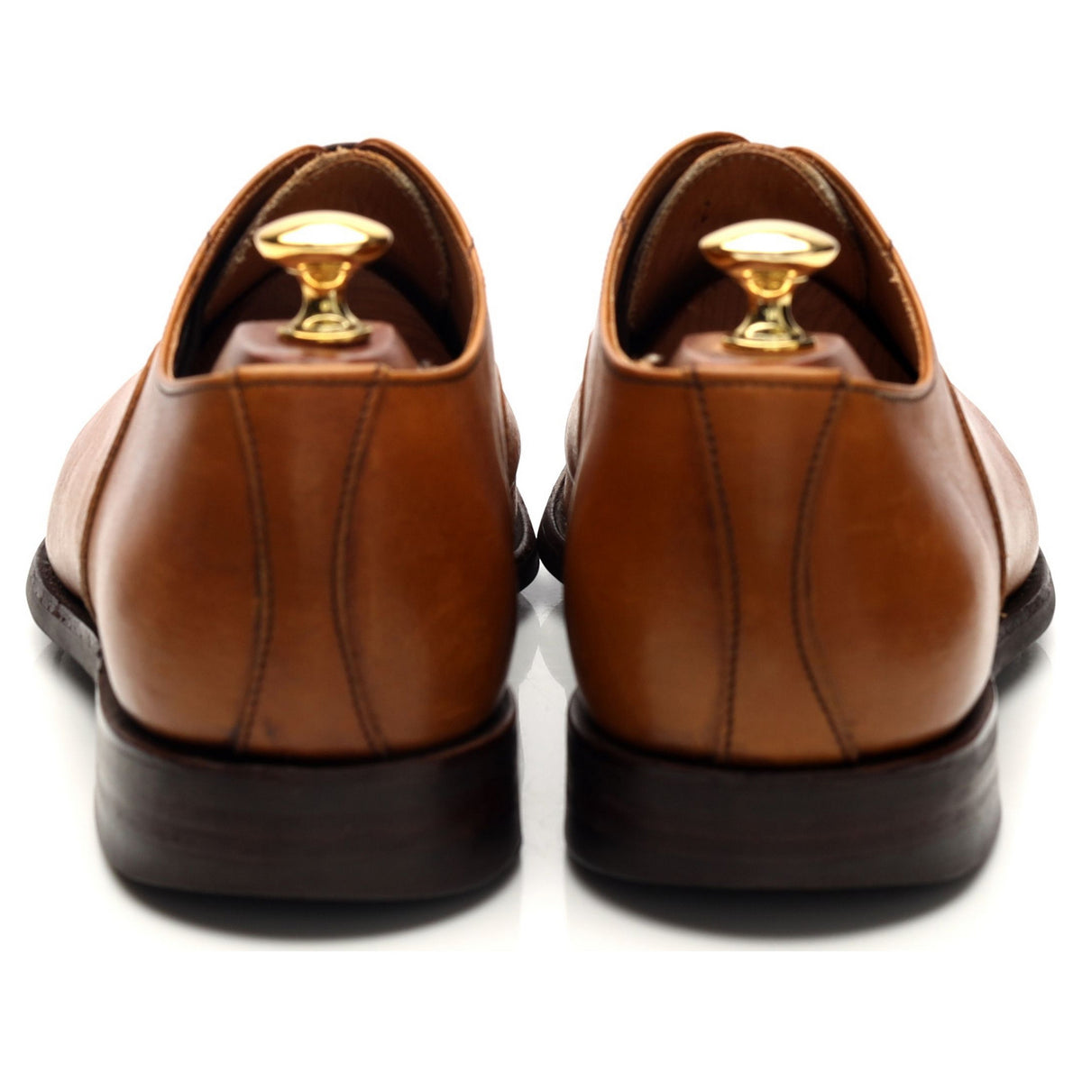 Herring Tan Brown Leather Oxford UK 9.5 F