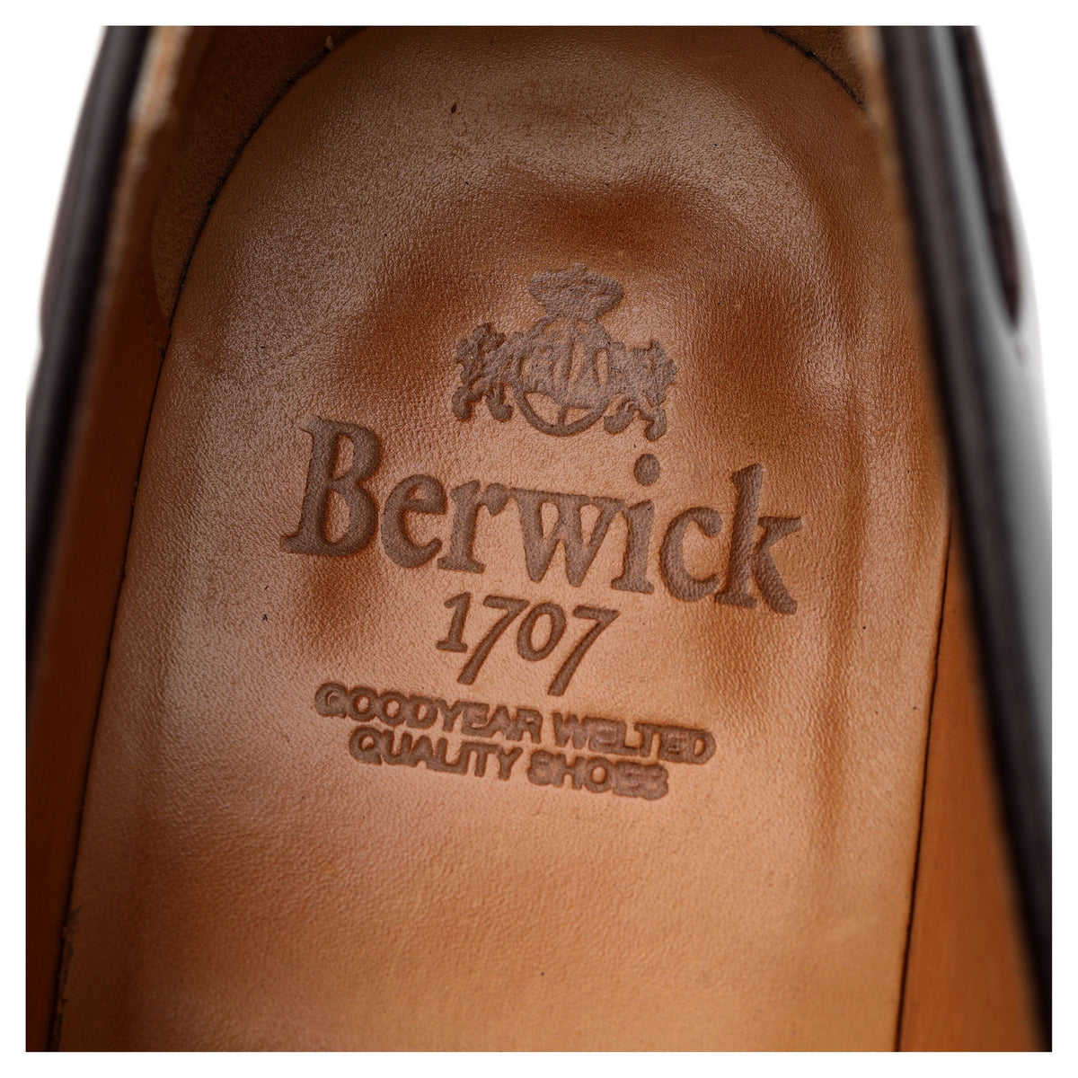 &#39;8491-K7&#39; Dark Brown Leather Tassel Loafers UK 9.5