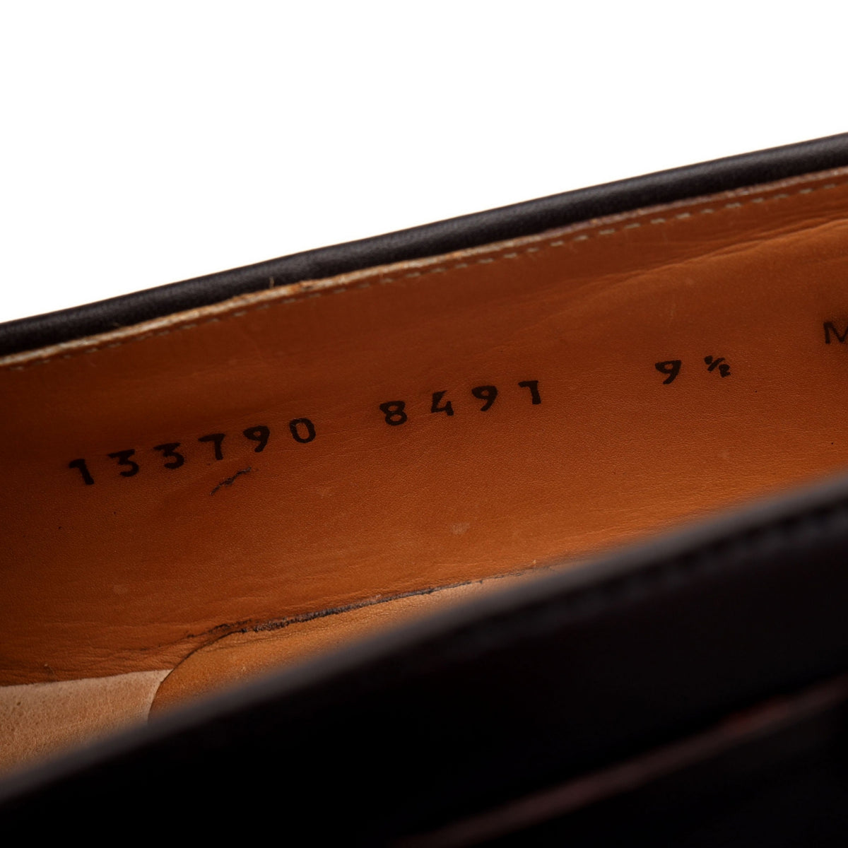 &#39;8491-K7&#39; Dark Brown Leather Tassel Loafers UK 9.5