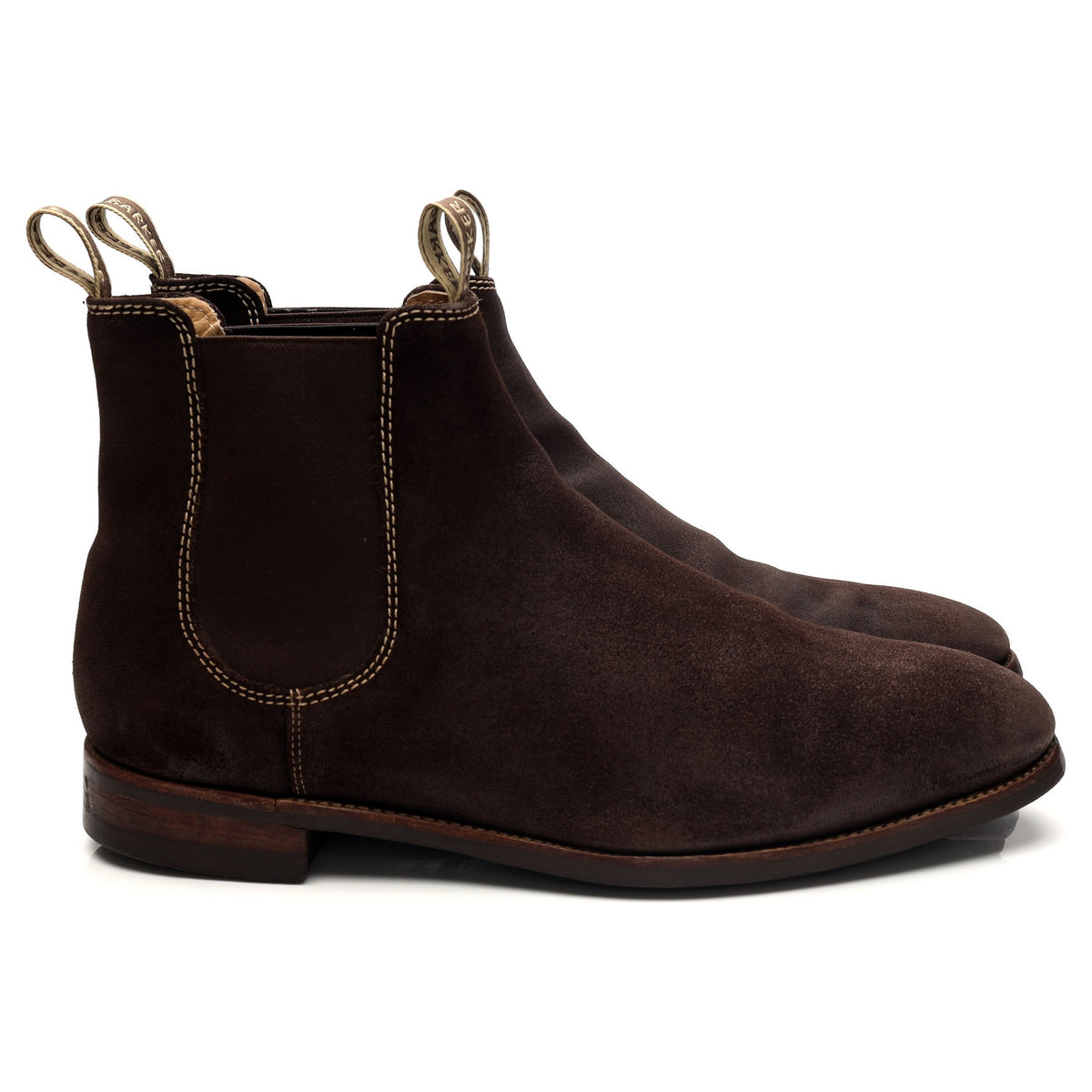 &#39;Mansfield&#39; Brown Suede Chelsea Boots UK 9.5 F