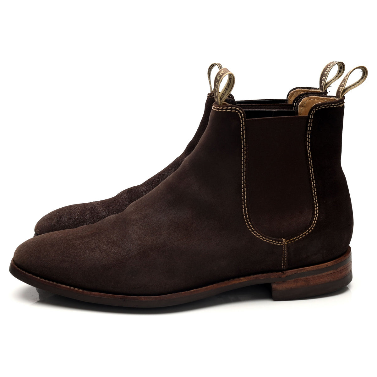 &#39;Mansfield&#39; Brown Suede Chelsea Boots UK 9.5 F