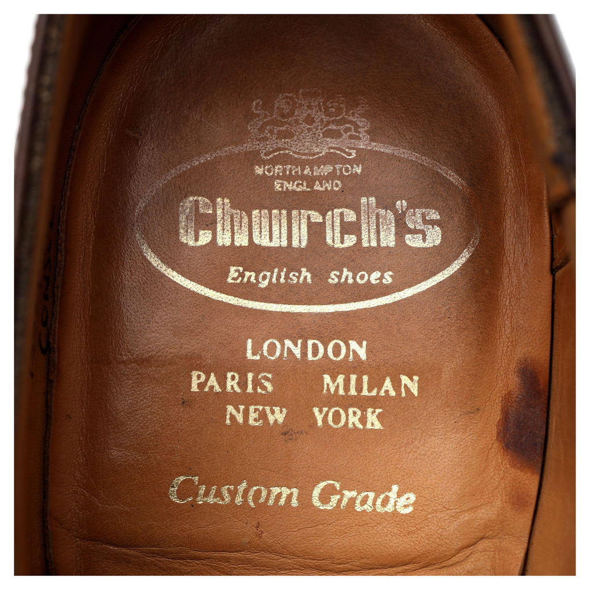 &#39;Consul&#39; Brown Leather Oxford UK 9.5 G