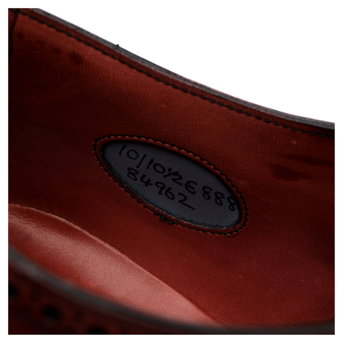 &#39;Inverness&#39; Burgundy Leather Oxford Brogues UK 10 E