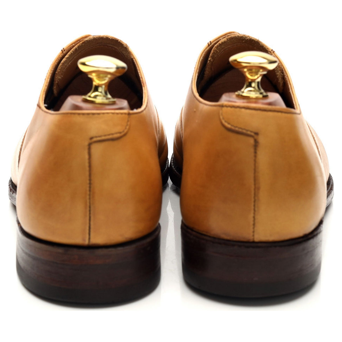 &#39;Luton&#39; Tan Brown Leather Oxford UK 8 G