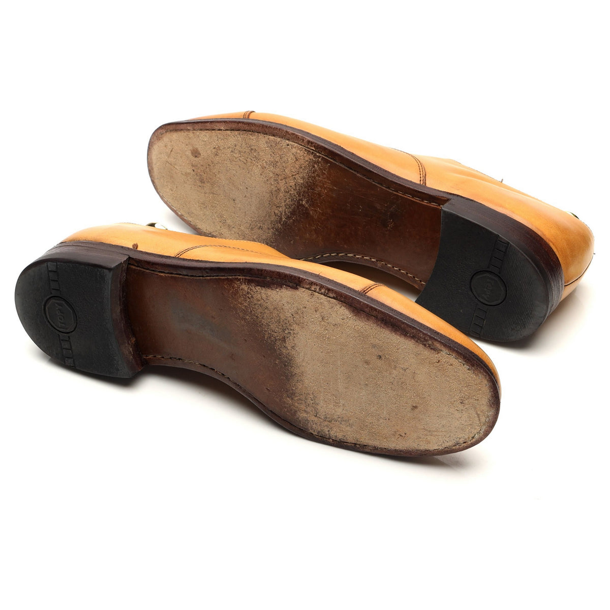 &#39;Luton&#39; Tan Brown Leather Oxford UK 8 G