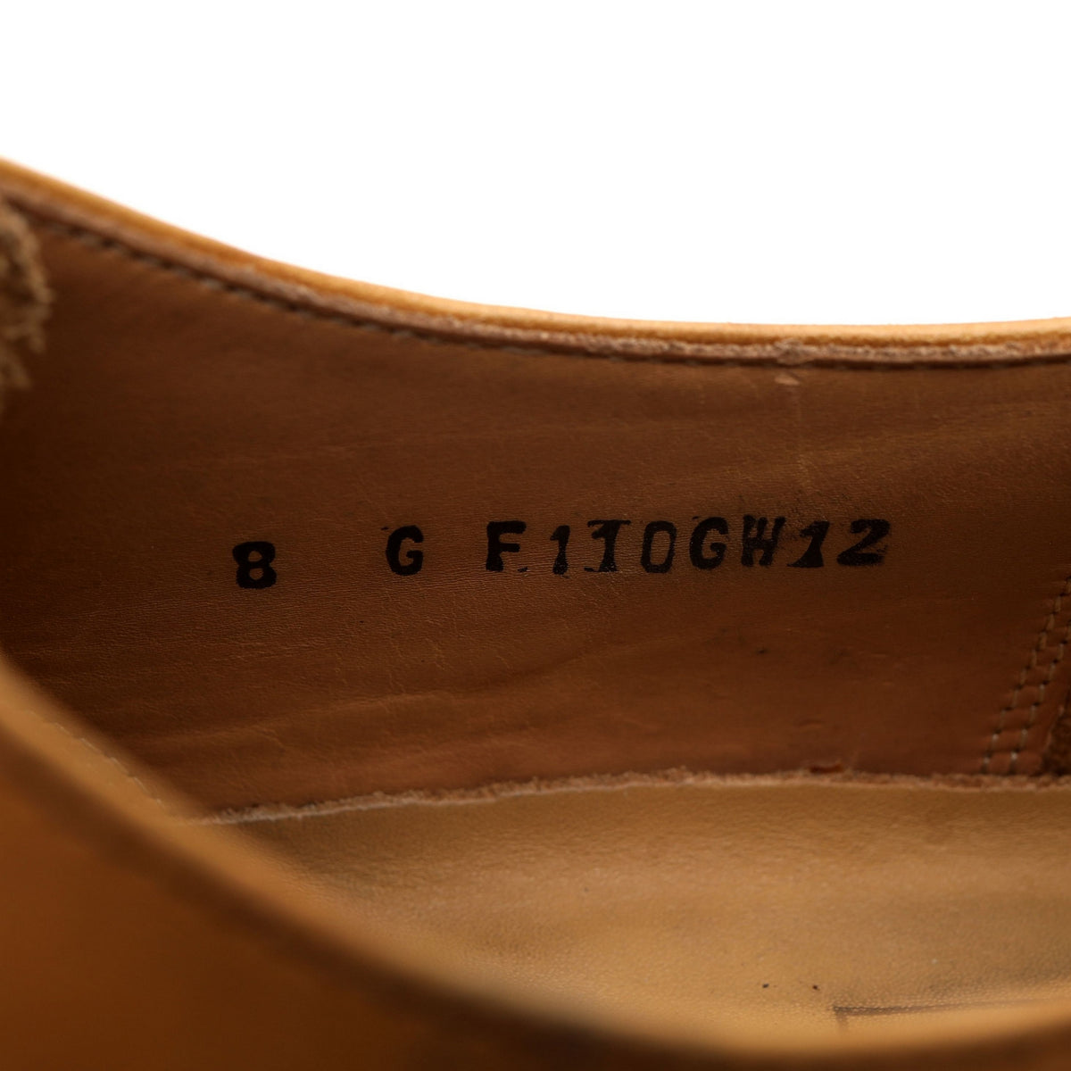 &#39;Luton&#39; Tan Brown Leather Oxford UK 8 G