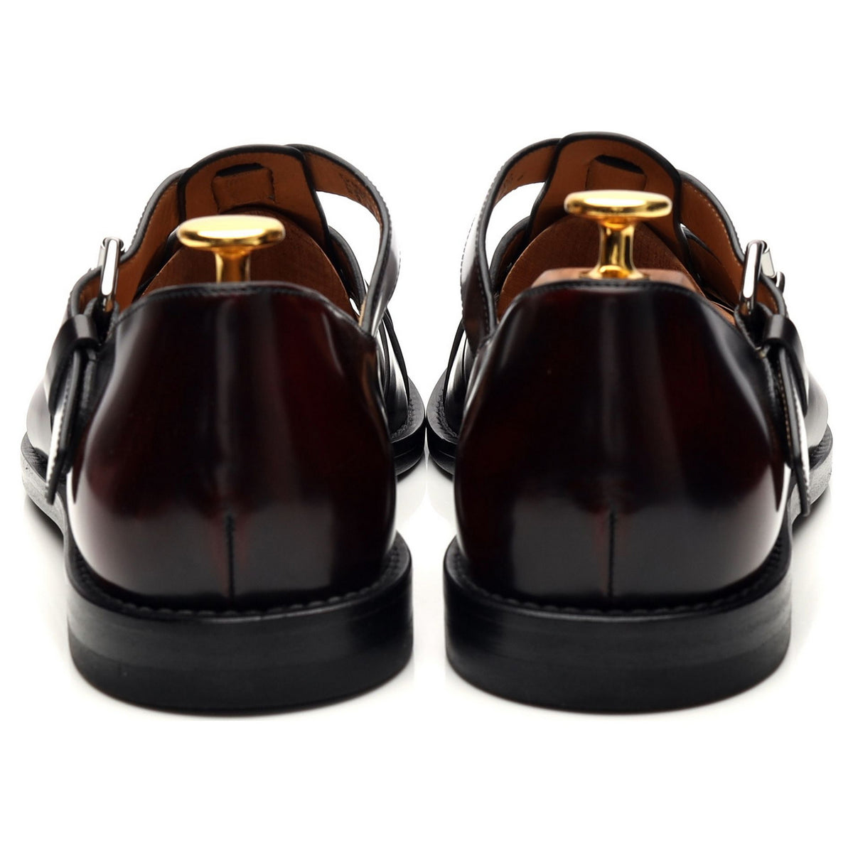 &#39;Fisherman&#39; Burgundy Leather Sandals UK 6