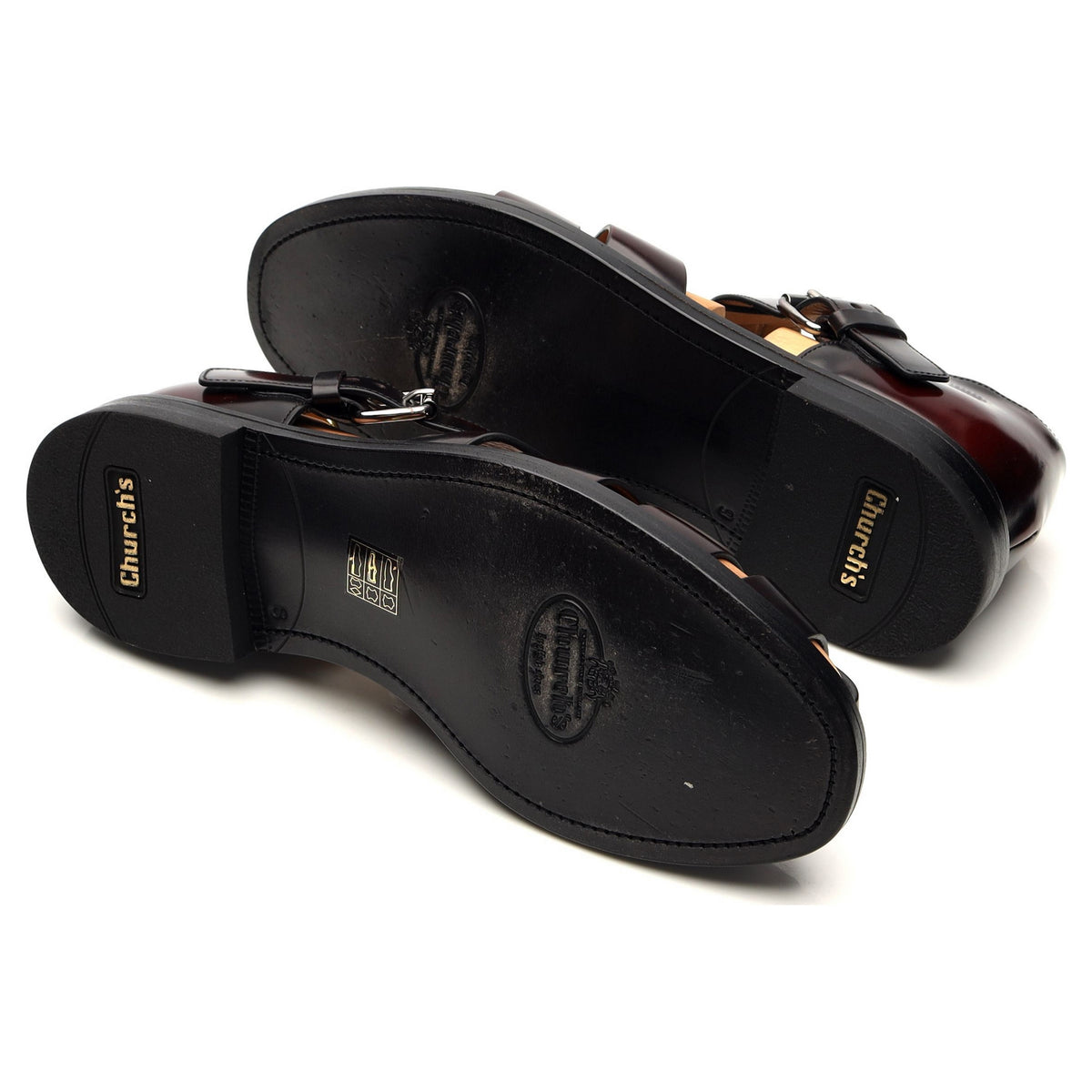 &#39;Fisherman&#39; Burgundy Leather Sandals UK 6