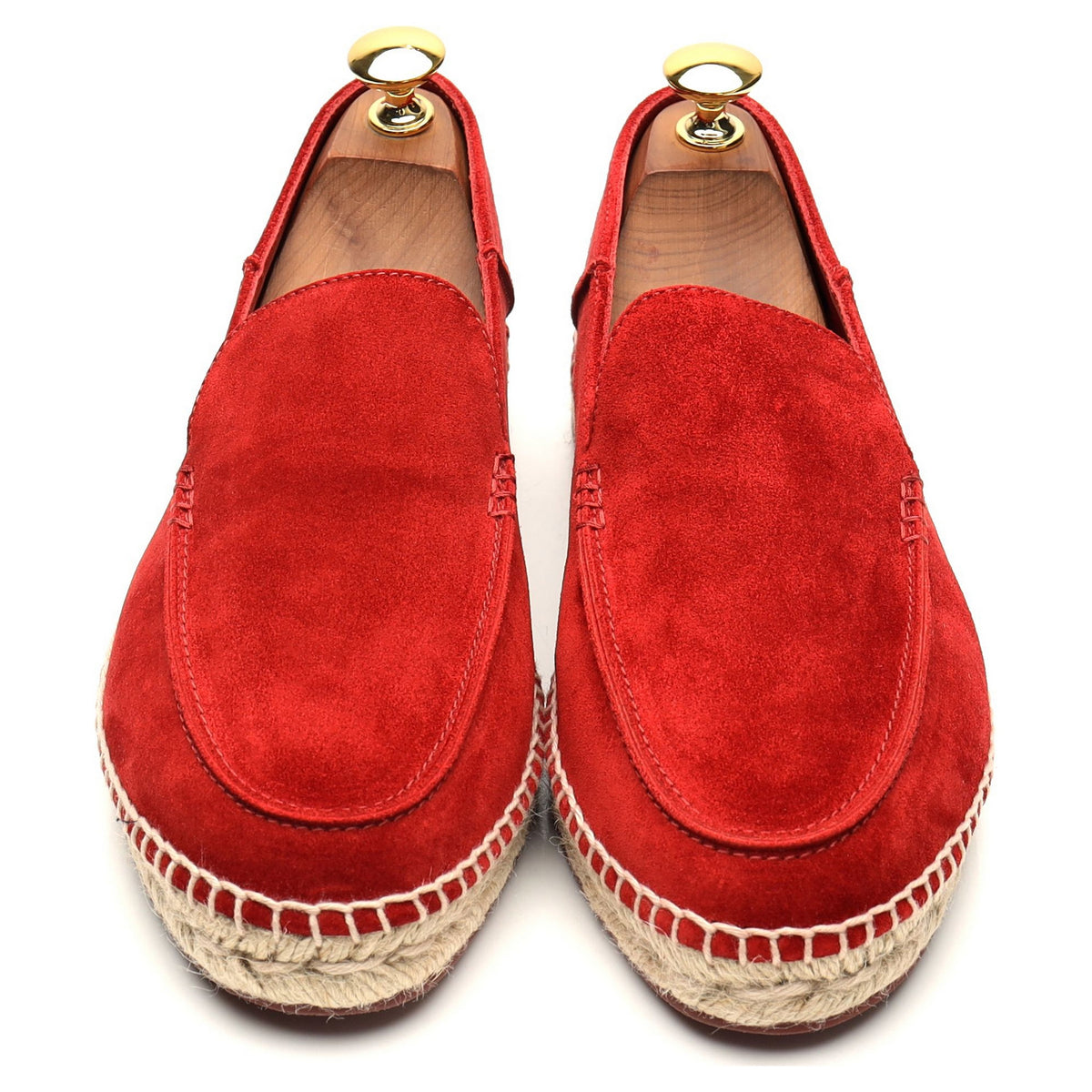 &#39;Seaside Walk&#39; Red Suede Espadrilles UK 6 EU 40