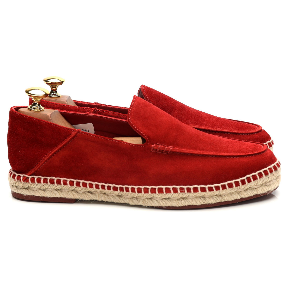 &#39;Seaside Walk&#39; Red Suede Espadrilles UK 6 EU 40