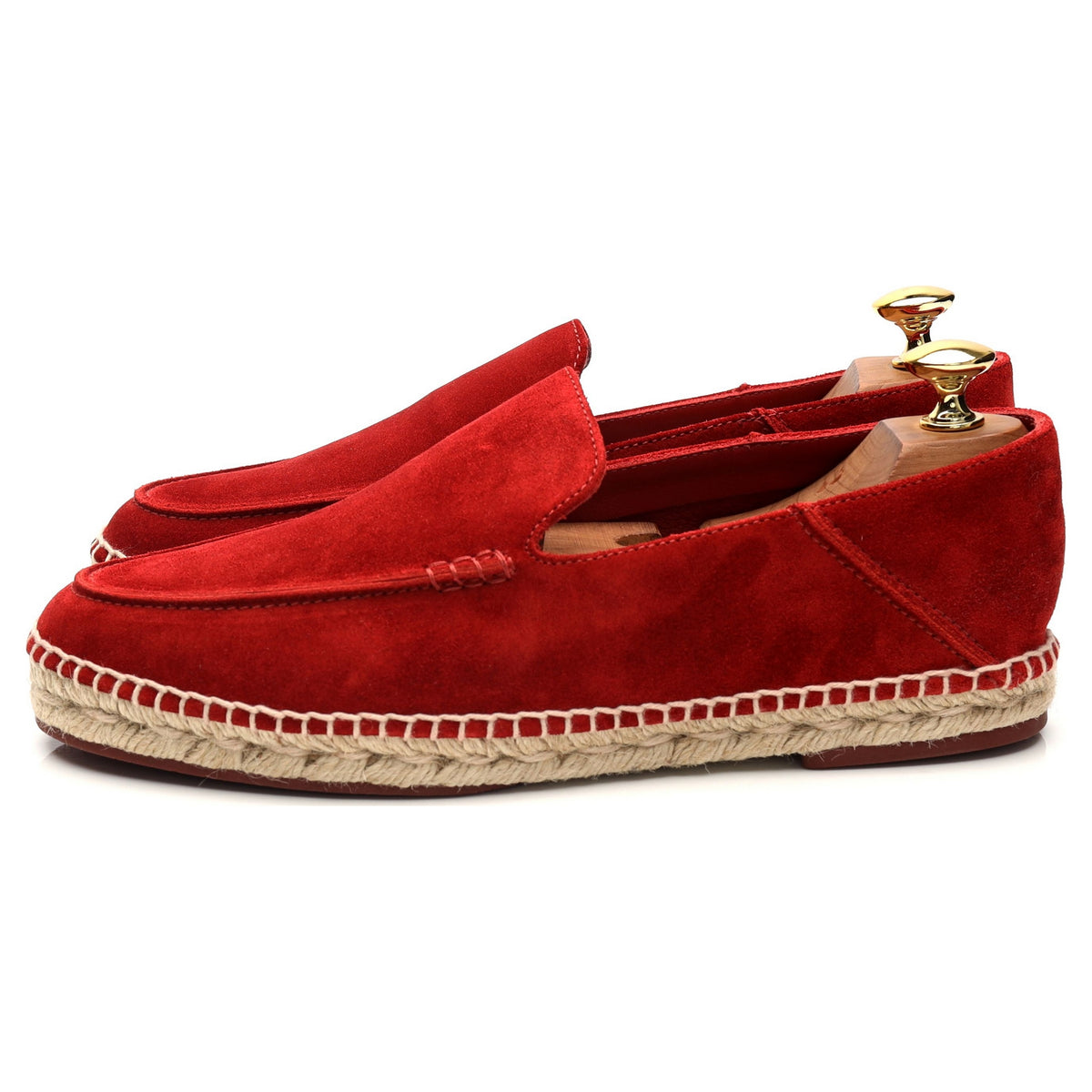 &#39;Seaside Walk&#39; Red Suede Espadrilles UK 6 EU 40