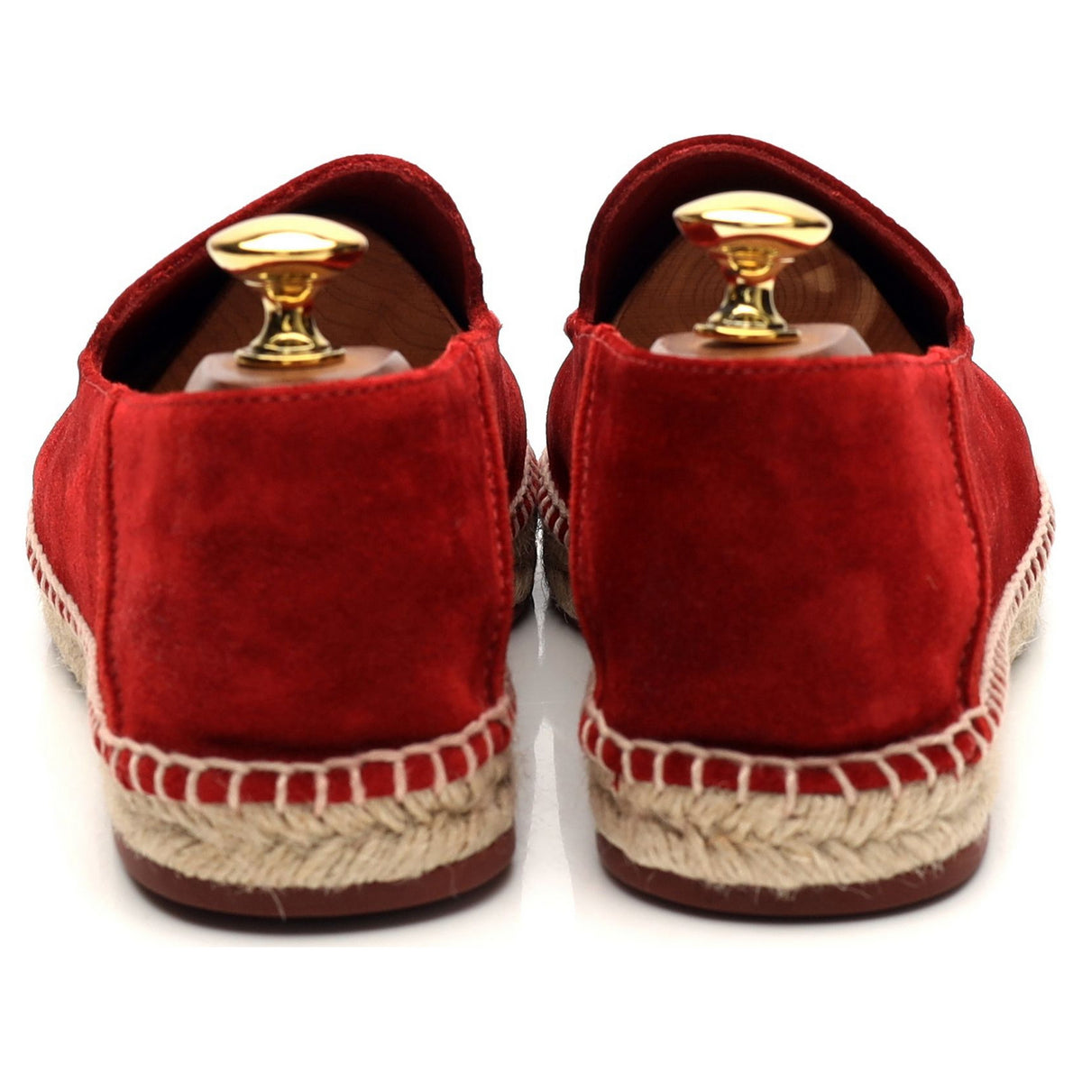 &#39;Seaside Walk&#39; Red Suede Espadrilles UK 6 EU 40