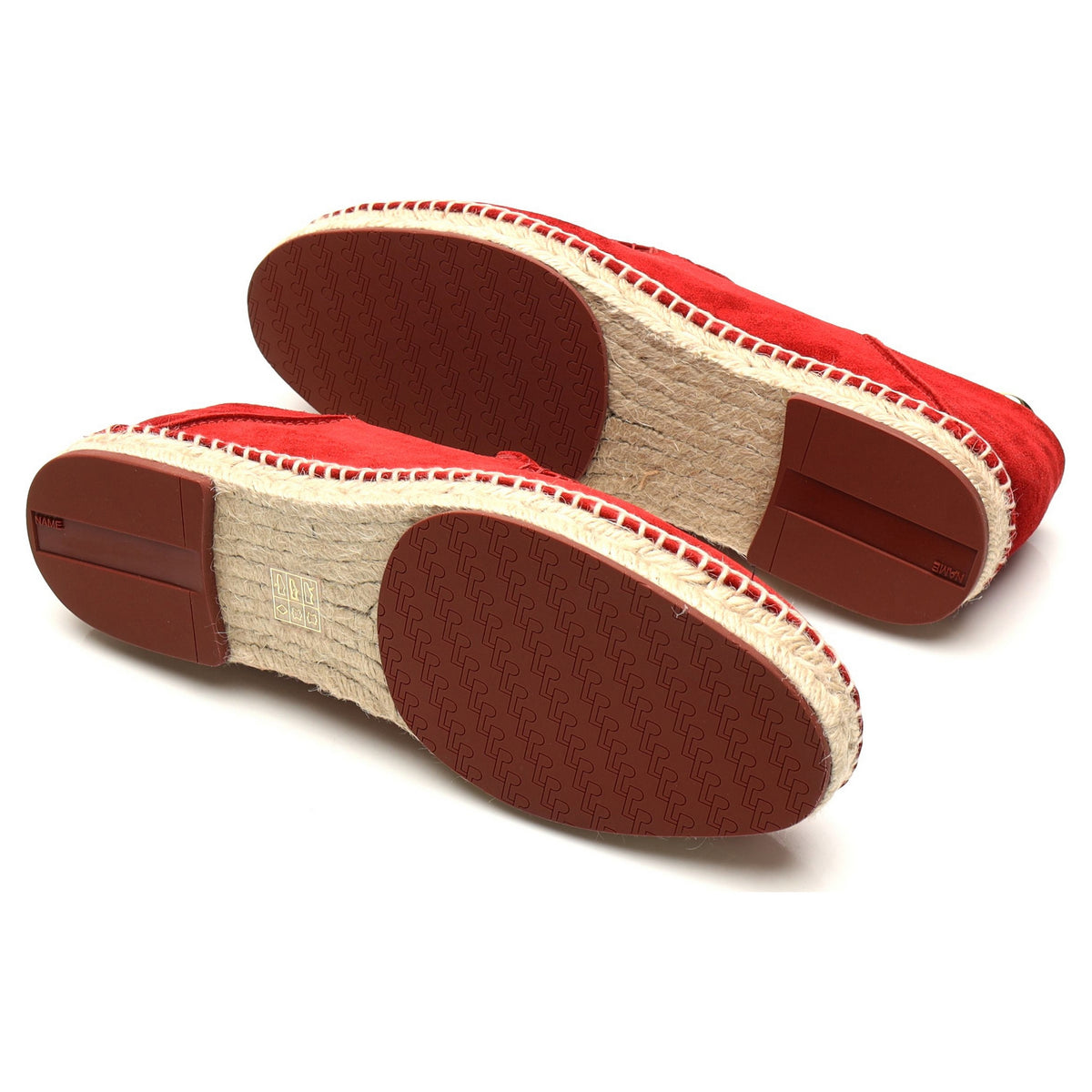 &#39;Seaside Walk&#39; Red Suede Espadrilles UK 6 EU 40
