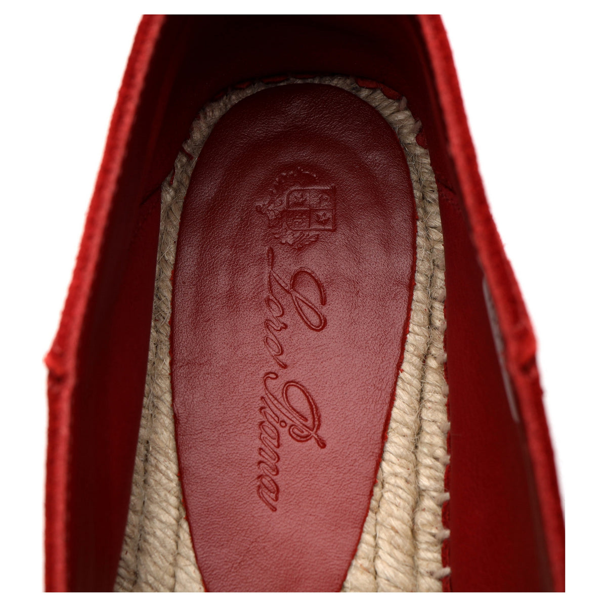&#39;Seaside Walk&#39; Red Suede Espadrilles UK 6 EU 40