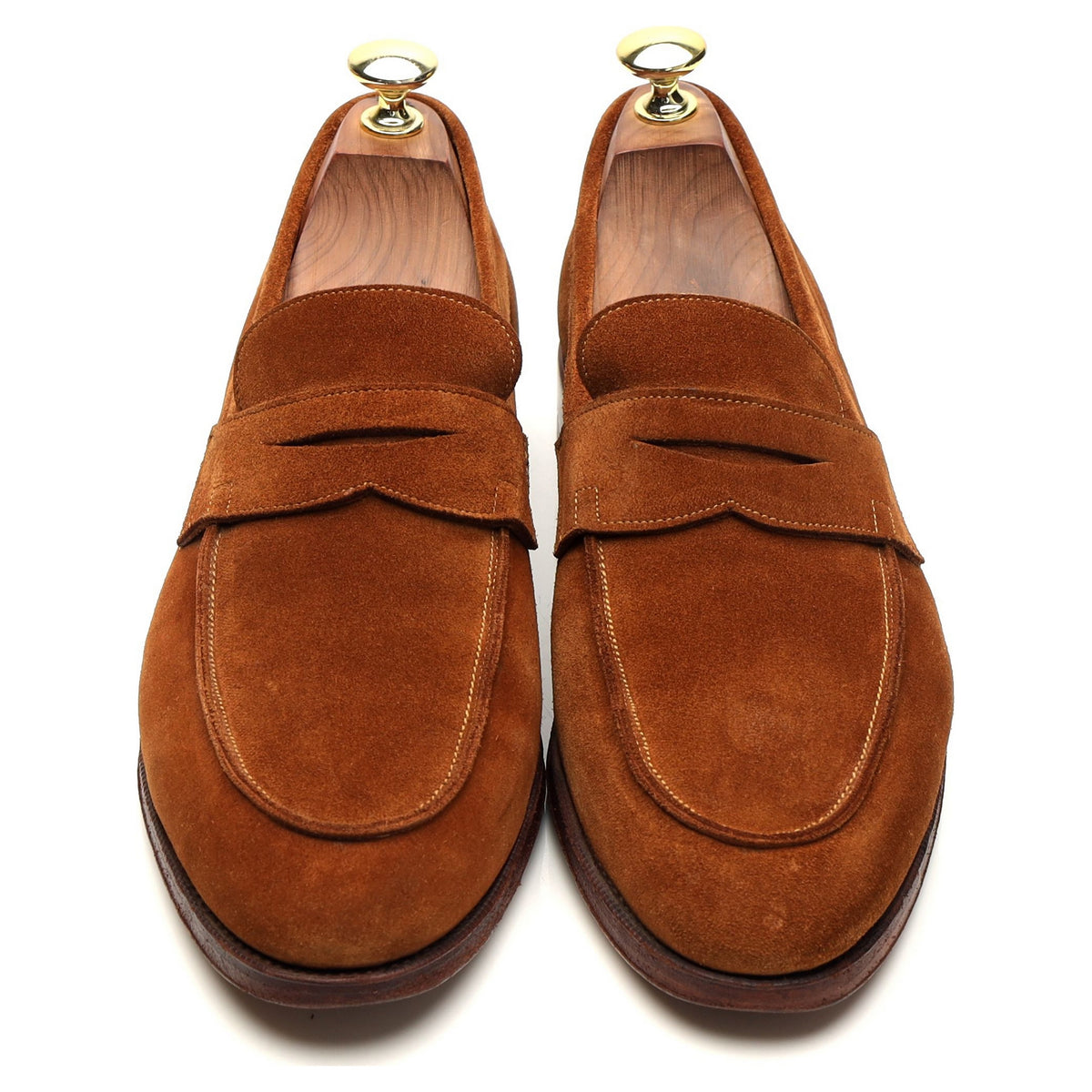 &#39;114414&#39; Snuff Brown Suede Loafers UK 7.5 E