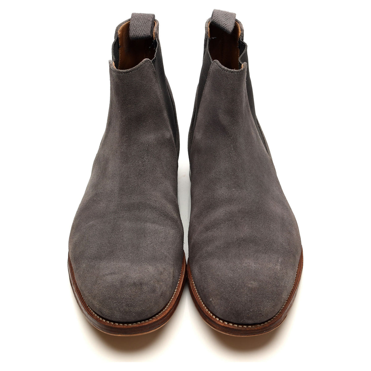 &#39;Declan&#39; Grey Suede Chelsea Boots UK 12 F