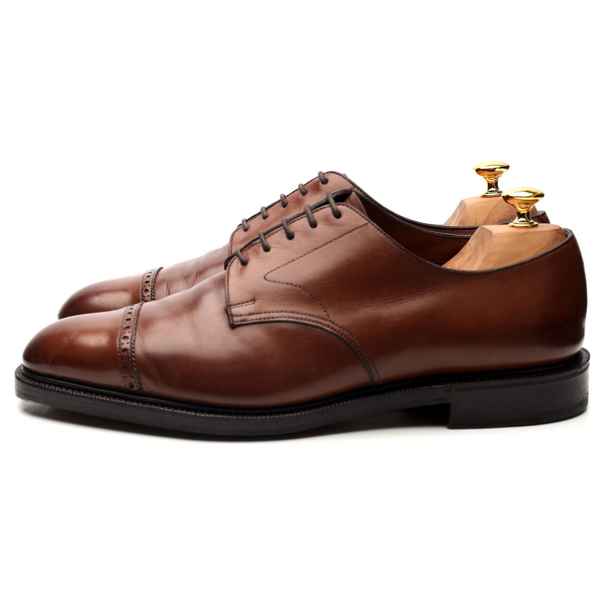 &#39;Dundee&#39; Dark Brown Leather Derby UK 11 F