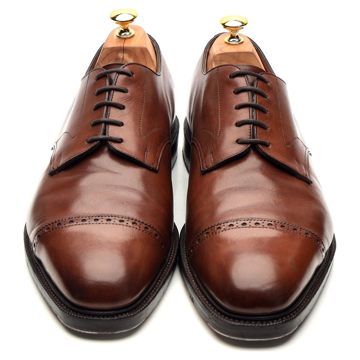 &#39;Dundee&#39; Dark Brown Leather Derby UK 11 F