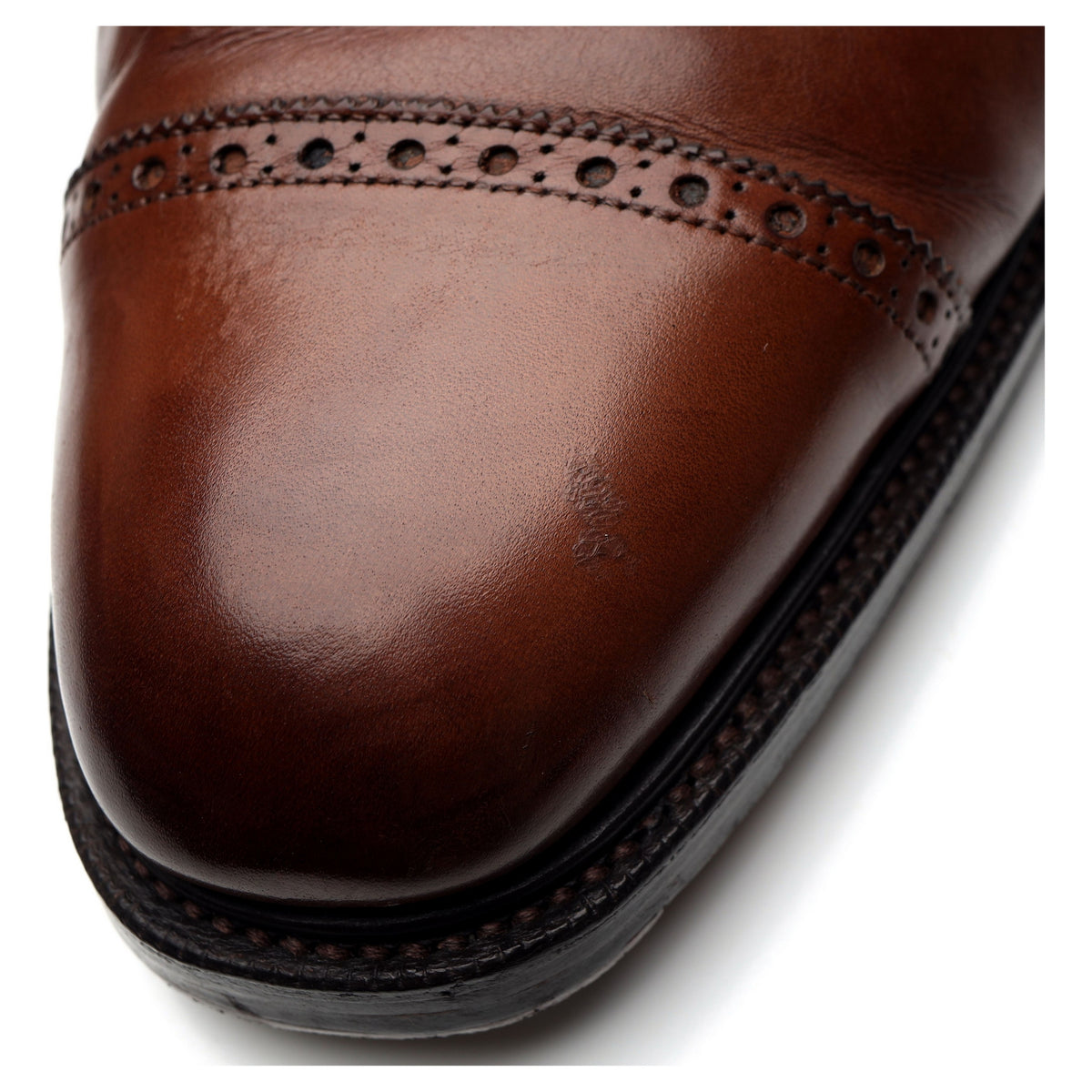 &#39;Dundee&#39; Dark Brown Leather Derby UK 11 F