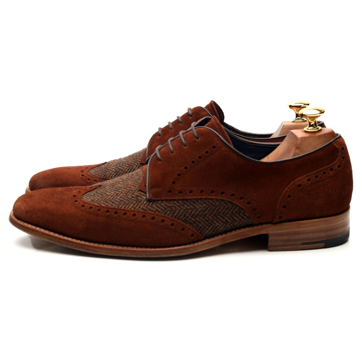 &#39;Jackson&#39; Brown Leather Derby UK 9 F