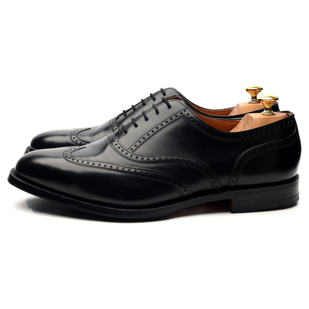 &#39;Bodmin&#39; Black Leather Oxford UK 11.5 G