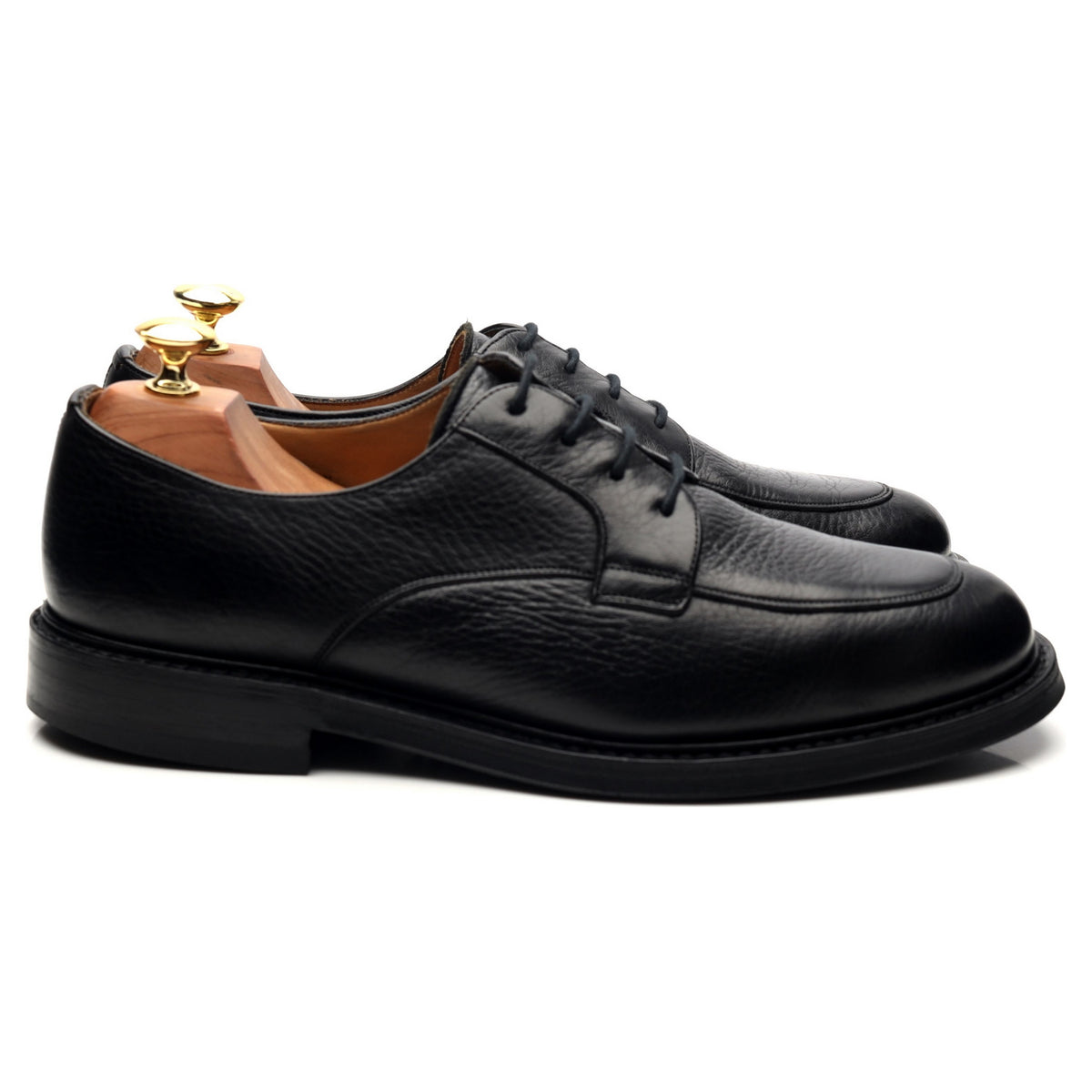 &#39;Canwick&#39; Black Leather Derby UK 8 F