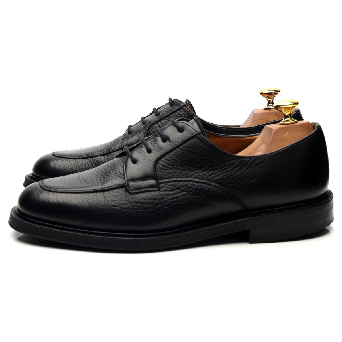 &#39;Canwick&#39; Black Leather Derby UK 8 F