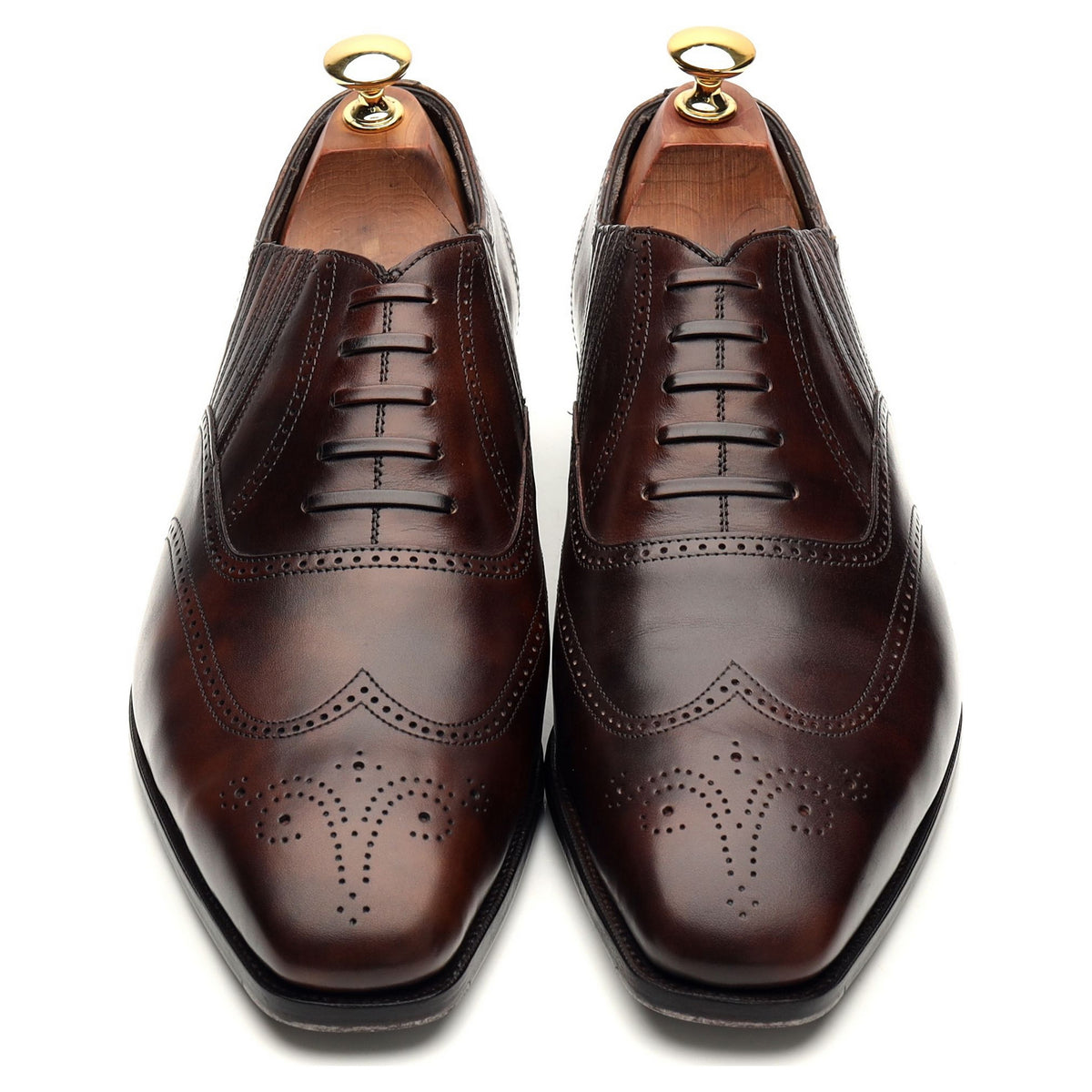 Anthony Cleverley &#39;Churchill 2&#39; Dark Brown Museum Leather Lazyman Slip On UK 8 E