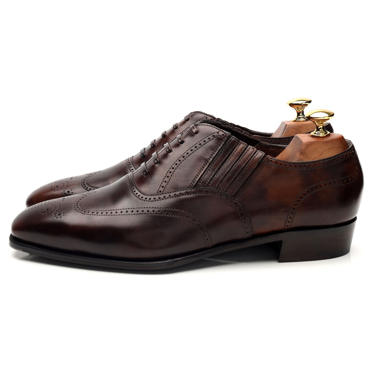 Anthony Cleverley &#39;Churchill 2&#39; Dark Brown Museum Leather Lazyman Slip On UK 8 E
