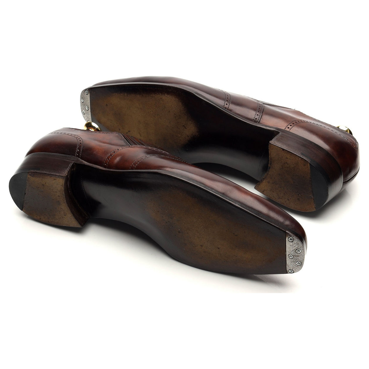 Anthony Cleverley &#39;Churchill 2&#39; Dark Brown Museum Leather Lazyman Slip On UK 8 E