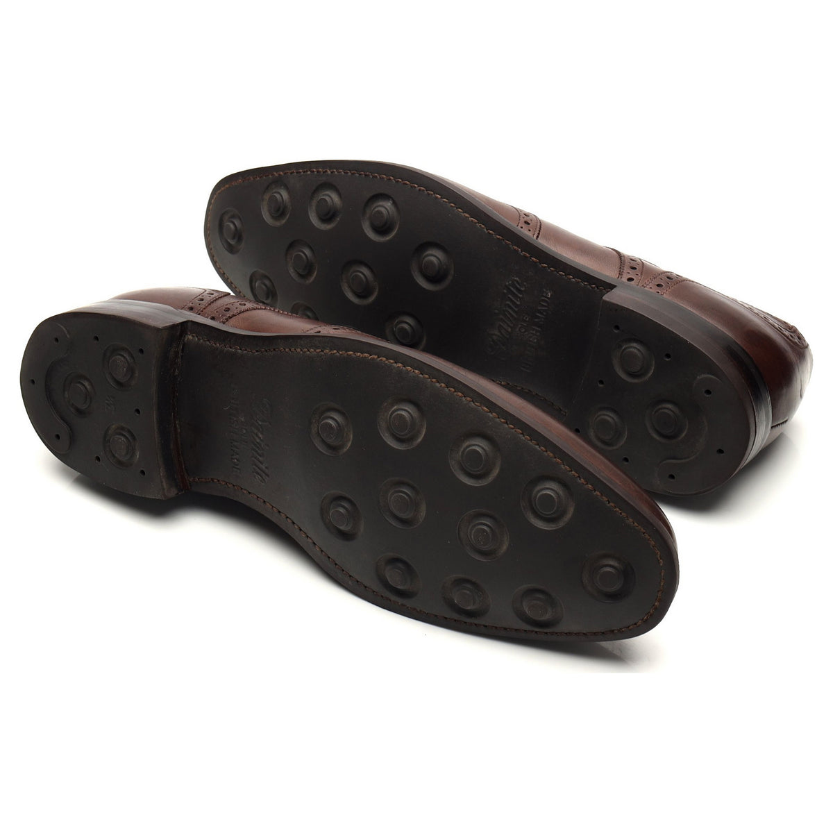 1880 &#39;Wembley&#39; Brown Leather Derby Brogues UK 9.5 G