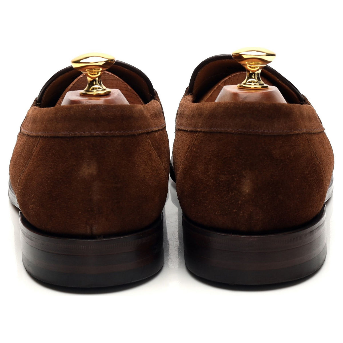 &#39;Eton&#39; Snuff Brown Suede Loafers UK 10.5 F